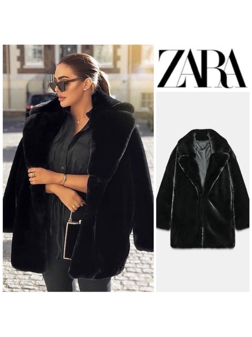VIRAL NEW ZARA LUXURY FAUX FUR COAT SIZE L
🚨NO DISCOUNT ON THIS COAT